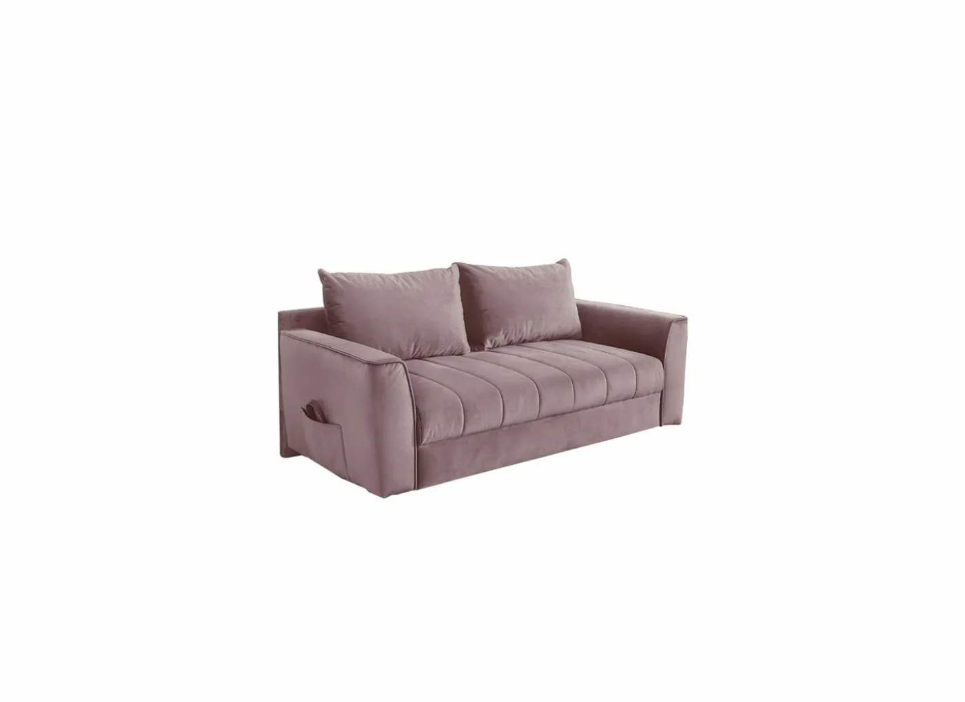 Zetelbed Rick 2-zit - stof - roze