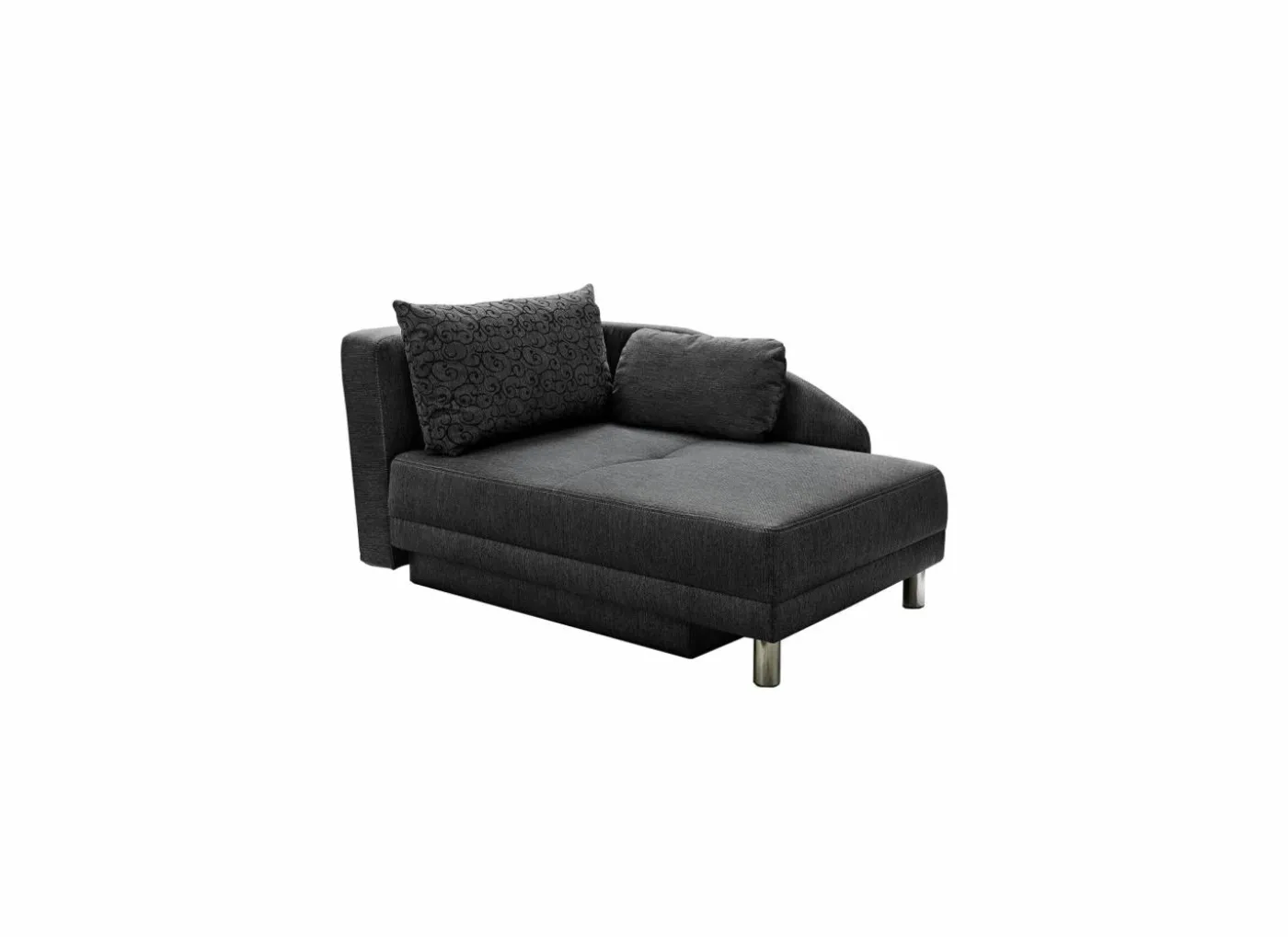 Zetelbed Roy Recamière 149x90cm - stof - grijs