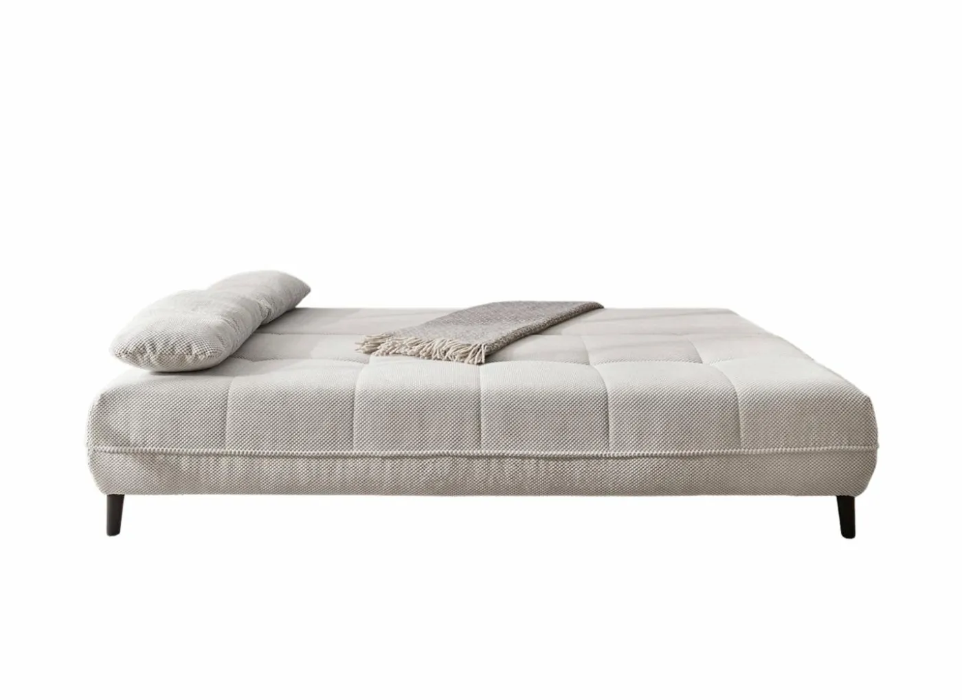 Zetelbed Till 2-persoons - stof - beige met opbergruimte