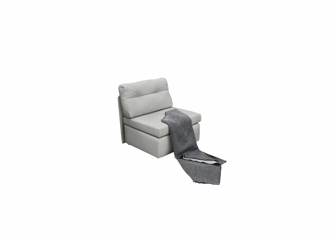Zetelbed Tunis 1 persoons - 85x82cm - stof - lichtgrijs