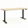 Zit sta bureau Flexo-2 200x80xH73-123cm - decor - zand eik