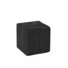 Zuil Qubit 20x20x20cm - gerecycleerd den massief - zwart